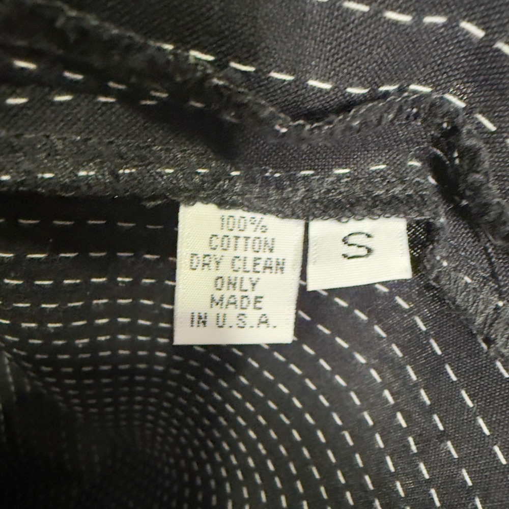 Vitamin Black Pinstripe Button Front Jacket Shirt USA Made Size S - Picture 4 of 5